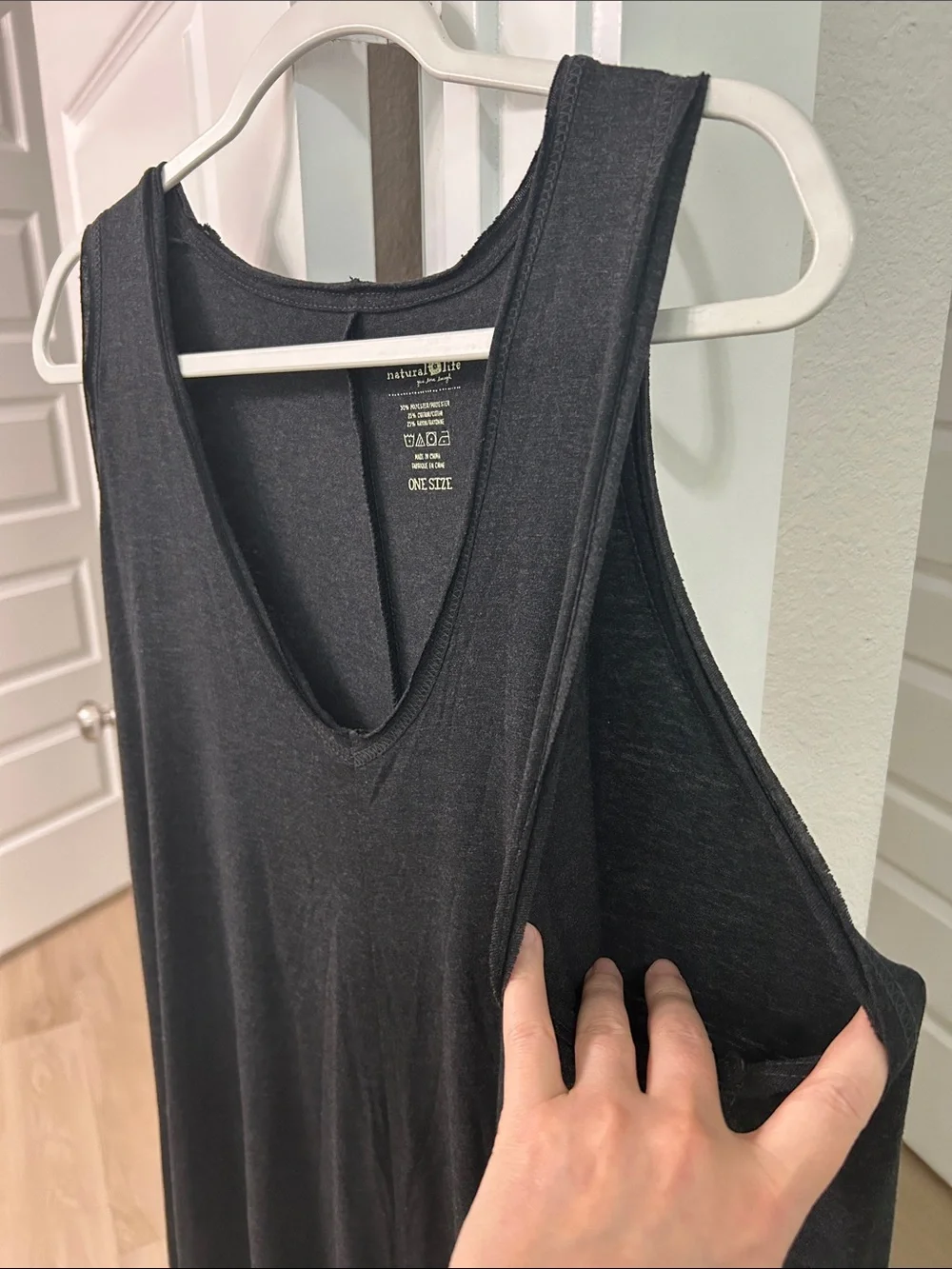 NWOT Natural Life one size Wide-Leg V-Neck Jumpsuit - Picture 9 of 10